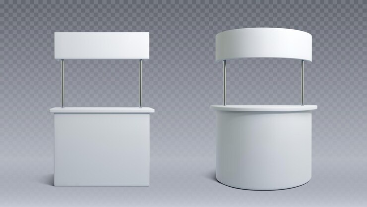 Mockup Stand Duas Mesas Free